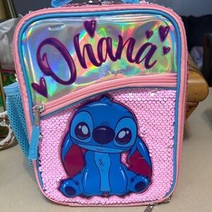 Ohana Stitch Pink and Blue Lunchbox